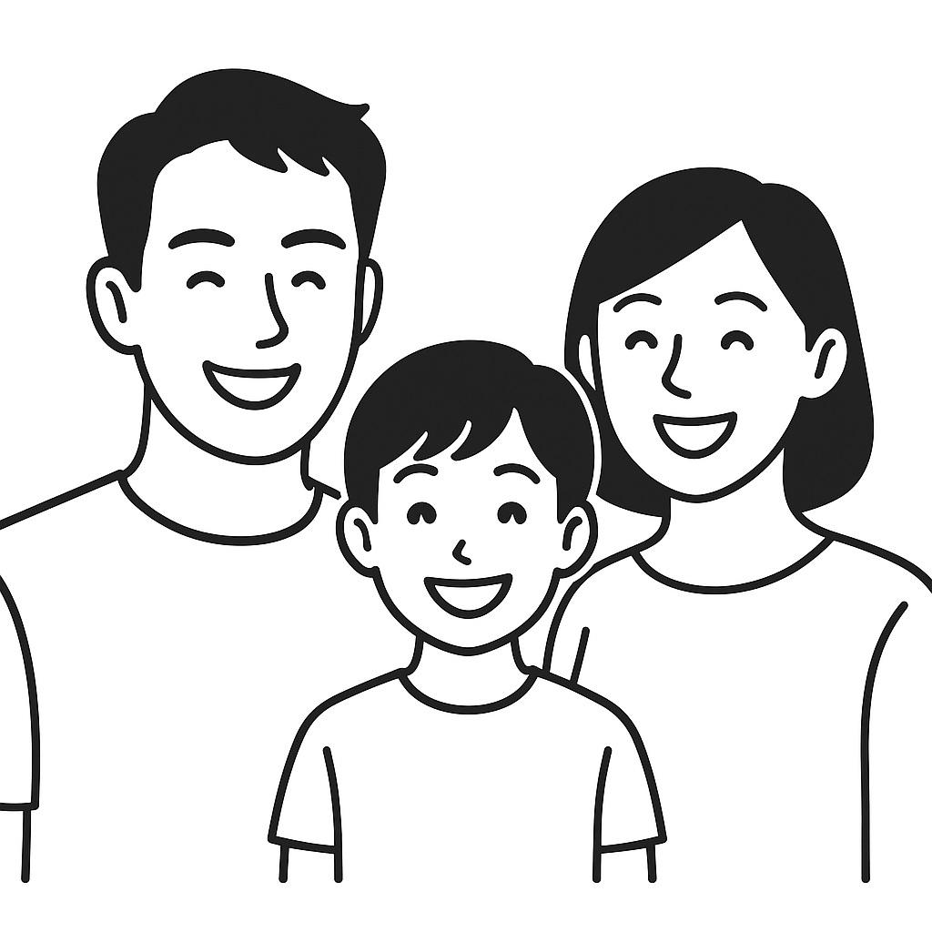 お客様（Y.Mさんファミリー）のイメージイラスト